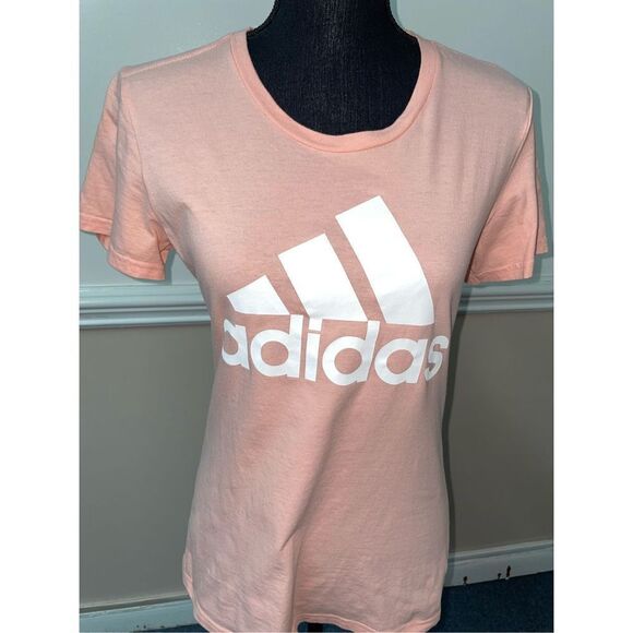 Adidas Amplifier Tee Peach Short Sleeve Tee Size Small - Picture 2 of 6